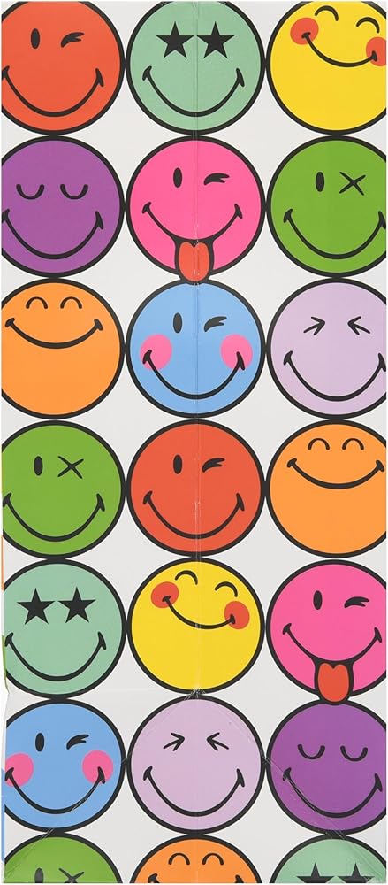 Smiley Design Medium Gift Bag for Birthdays, Thank You Any Occasion