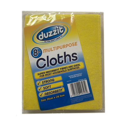 Pack of 8 Multipurpose Absorbent Cloths
