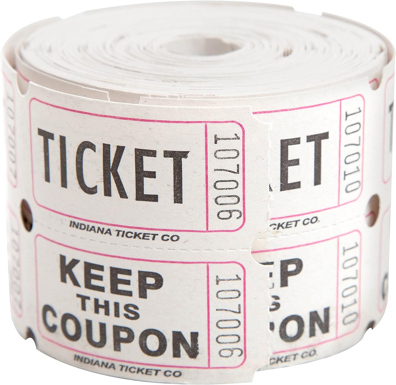 thumbnail image 2 of INDIANA TICKET CO. 2,000 White Raffle Tickets Double Roll, Premium Quality 50/50 Raffle Tickets 2 of 10