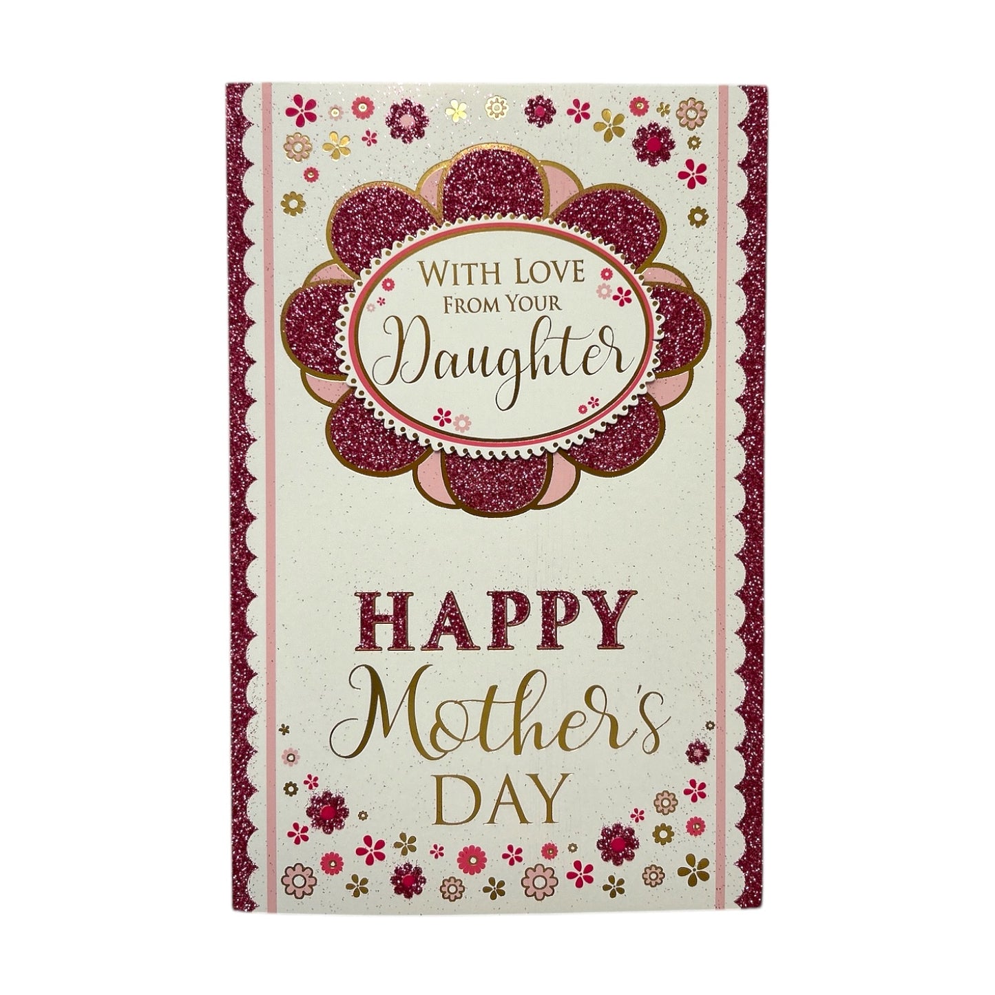 With Love From Your Daughter Flower Head Design Mother's Day Boxed Card