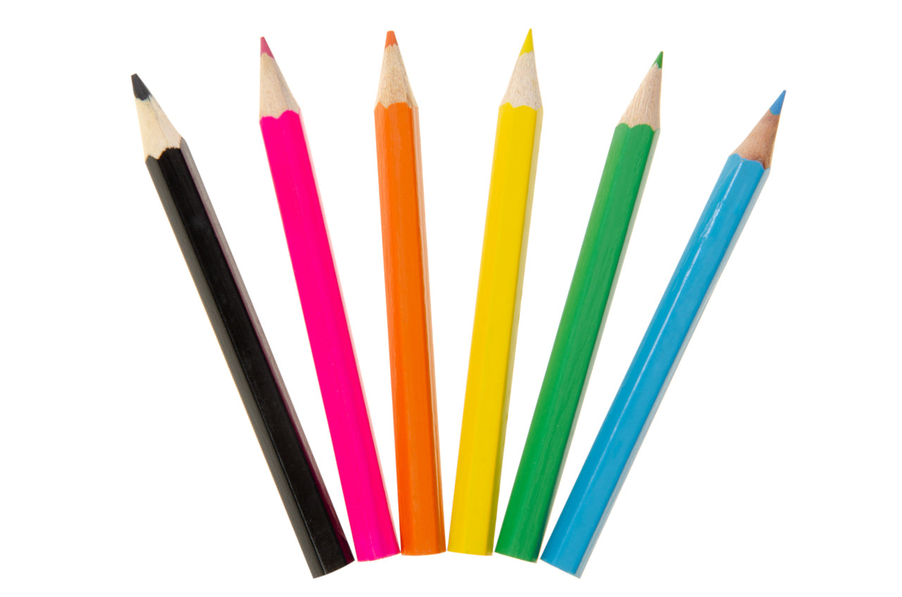 6 Pieces Sea Animals Colored Pencils 9cm