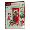 Pack of 6 'Snowman At Red Door' Design Christmas Greeting Cards