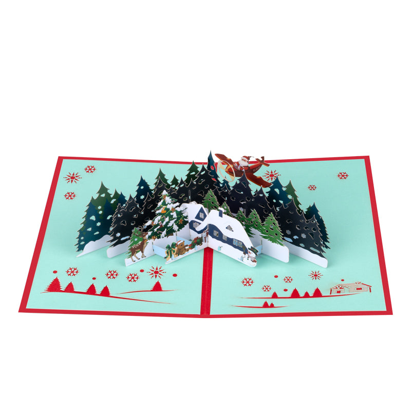 Frost & Starlight Snowy Village 3D Pop Up Christmas Card