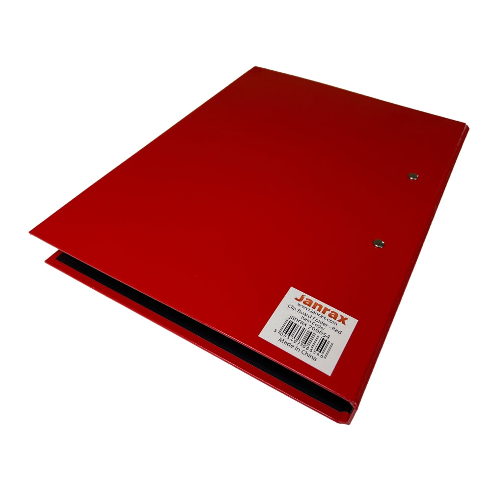 Recycled Plastic Clipboard 9x12 Inch - 1 Inch Cap Red Office Supply
