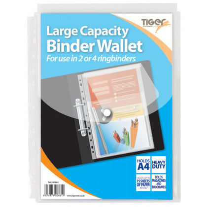 5 x A4 Large Capcity Ring Binder Wallet