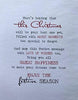 All of You 6 Christmas Card Lovely Verse and Quality