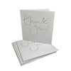 Pack of 16 Glitter Finished Thank You Cards by Carlton