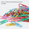 Pack of 100 Assorted Coloured 33mm Paper Clips