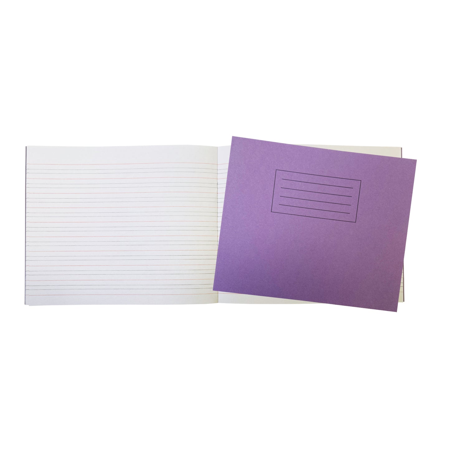 Pack of 10 Janrax Purple 32 Page Handwriting Books 165x200mm Exercise Books WF Paper with 225gsm Manilla Cover