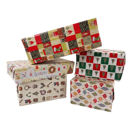 10 Sheet of Mix Designer' Quality Soft touch Foiled Christmas Giftwrap and Tags