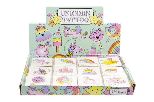 12 Pieces Unicorn Tattoos