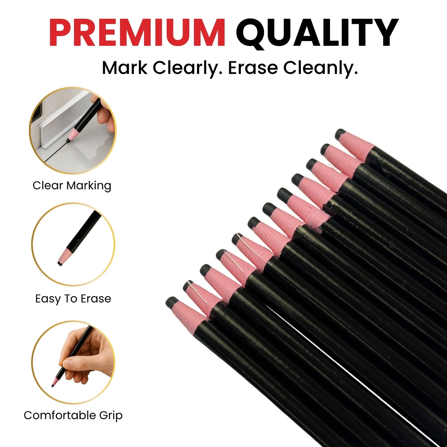 Pack of 12 White Chinagraph Pencils