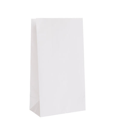 Pack of 12 White Paper Party Bags