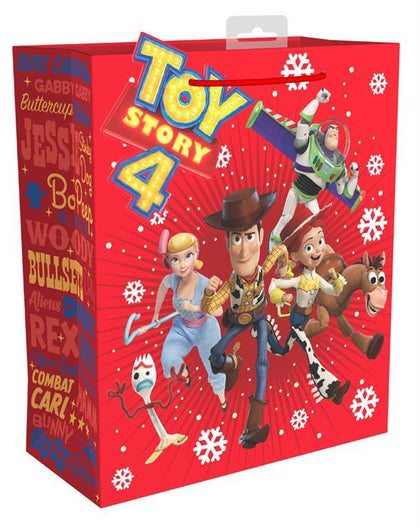 Pack Of 12 Disney Toy Story 4 Design Large Christmas Gift Bag
