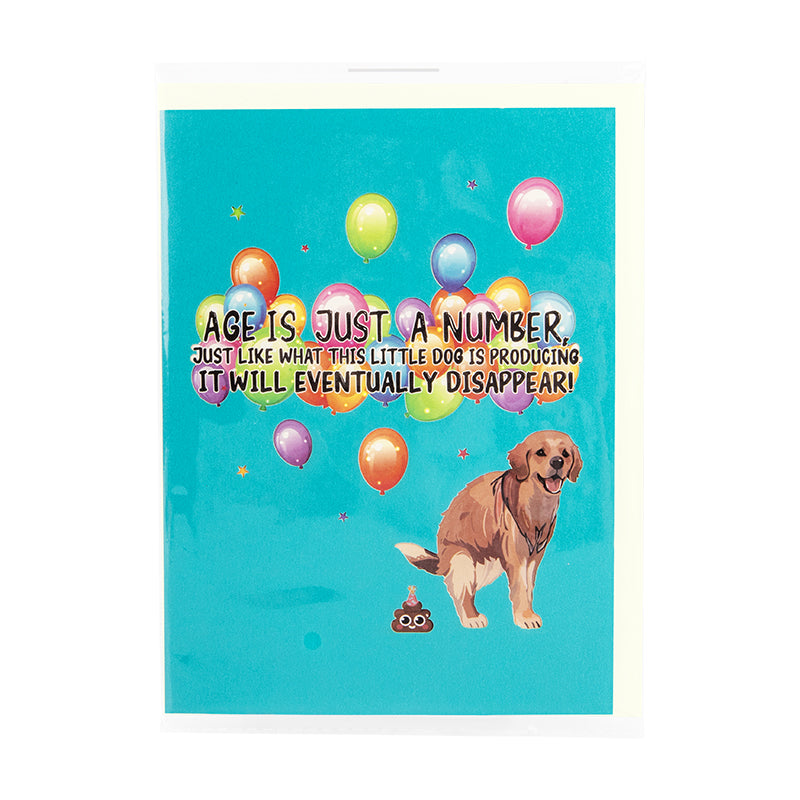 Paws & Punchlines Funny Pop Up Birthday Card