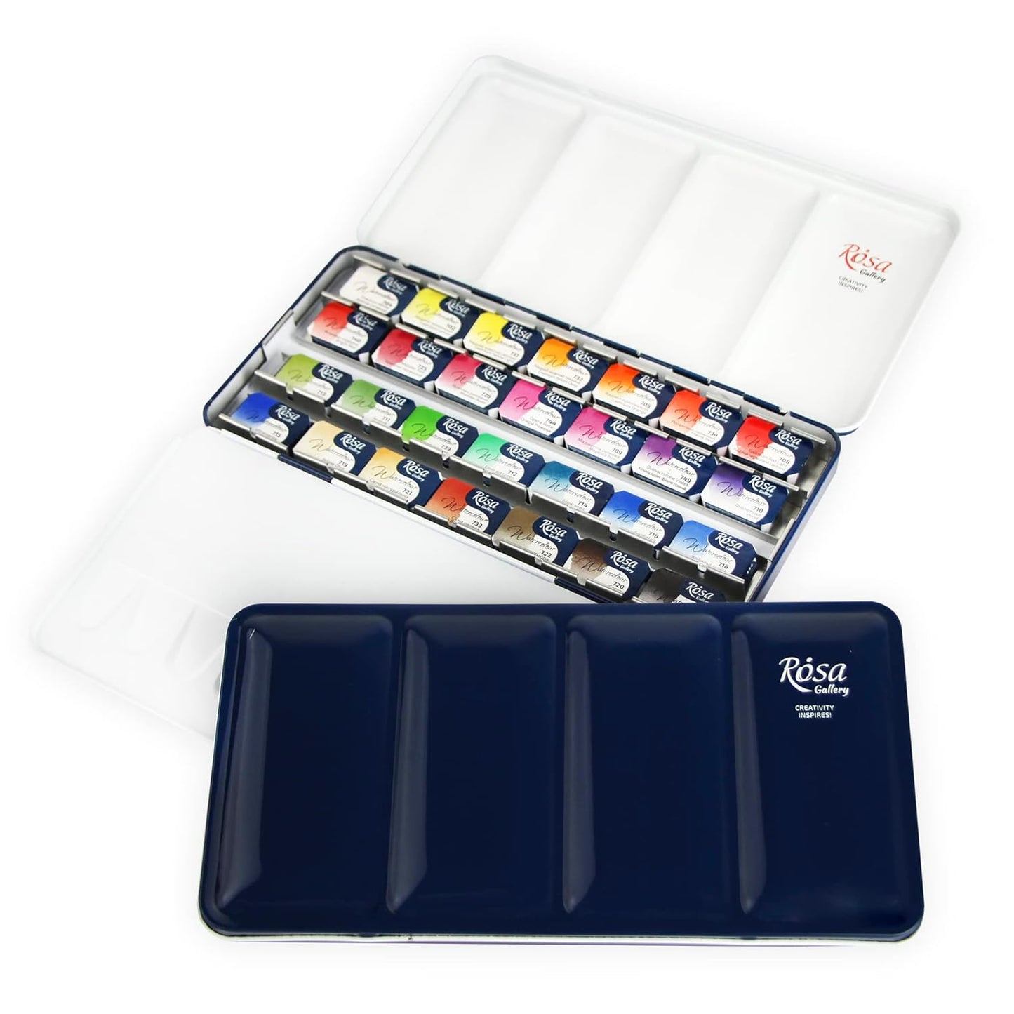 Pack of 28 Botanical Assorted Watercolours Paints by Rosa Gallery