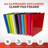 Blue A4 Clipboard Document Clamp File Folder
