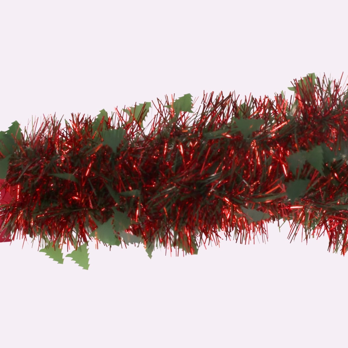 Christmas Die Cut Xmas Tree Red Tinsel 2m