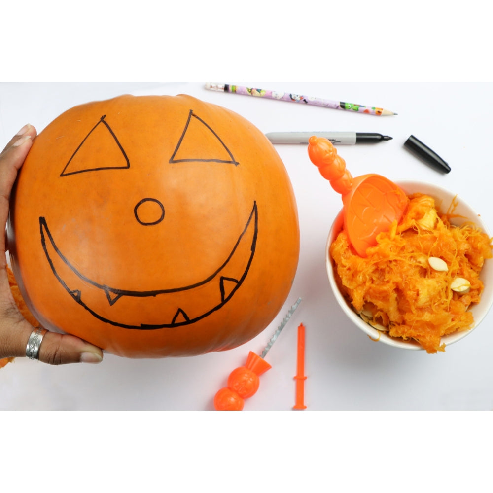 12 Packs of 3 Pieces Halloween Pumpkin Carving Tool Set