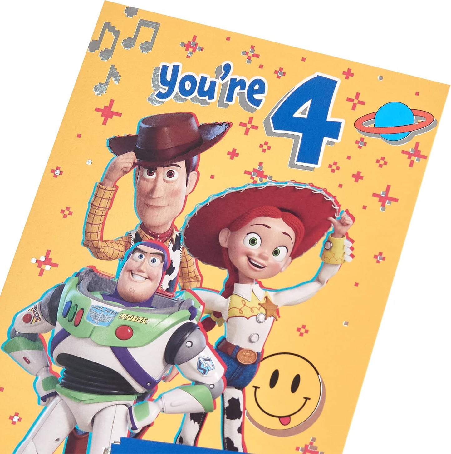 Disney Fun Toy Story 5 Design 4th Birthday Card with Activity Inside