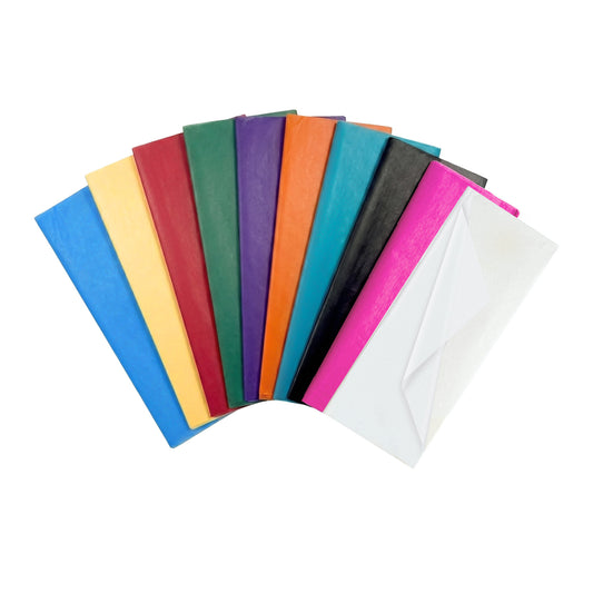 Pack of 200 Assorted Coloured Acid Free 50 x 70cm Tissue Paper Sheets