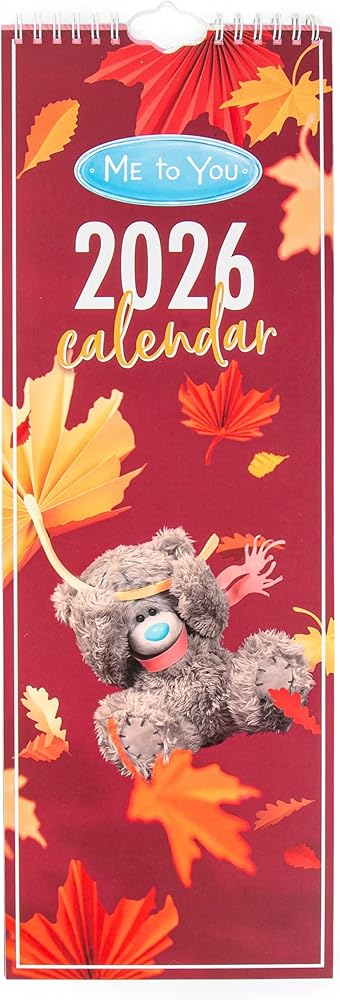 Me to You Photo Finish Tatty Teddy 2026 Slim Calendar