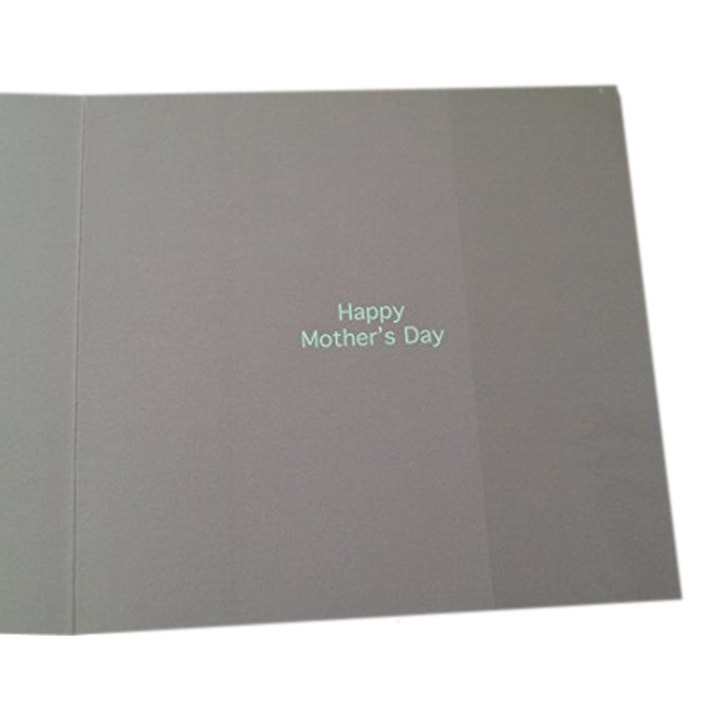Wonderful Mum Lovely Peach Roses 3D Holographic Mother's Day New Card {DC}