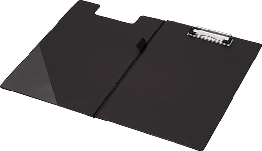 Q-Connect A4 PVC Foldover Clipboard Black