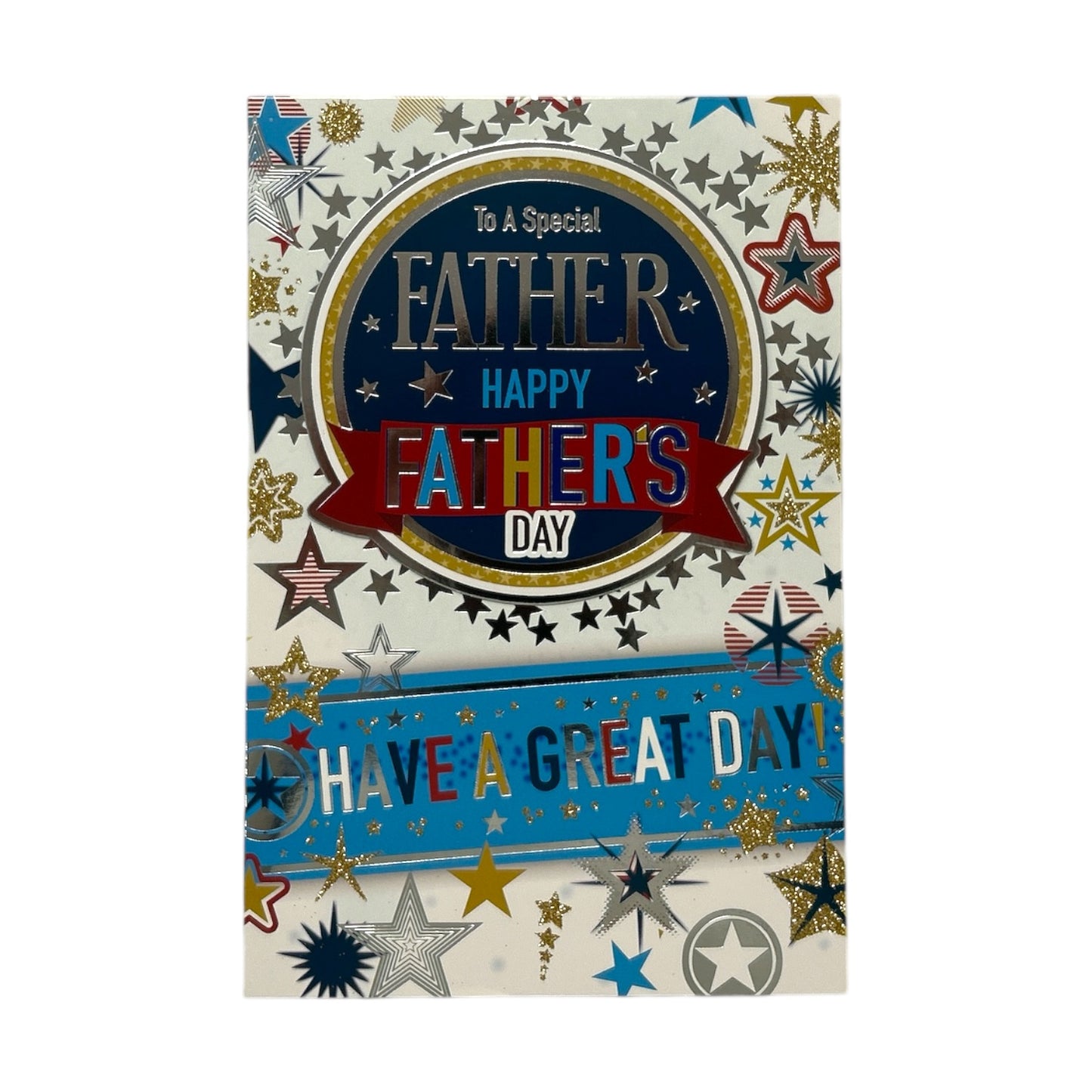 To A Special Father Star Brust Design Father's Day Card