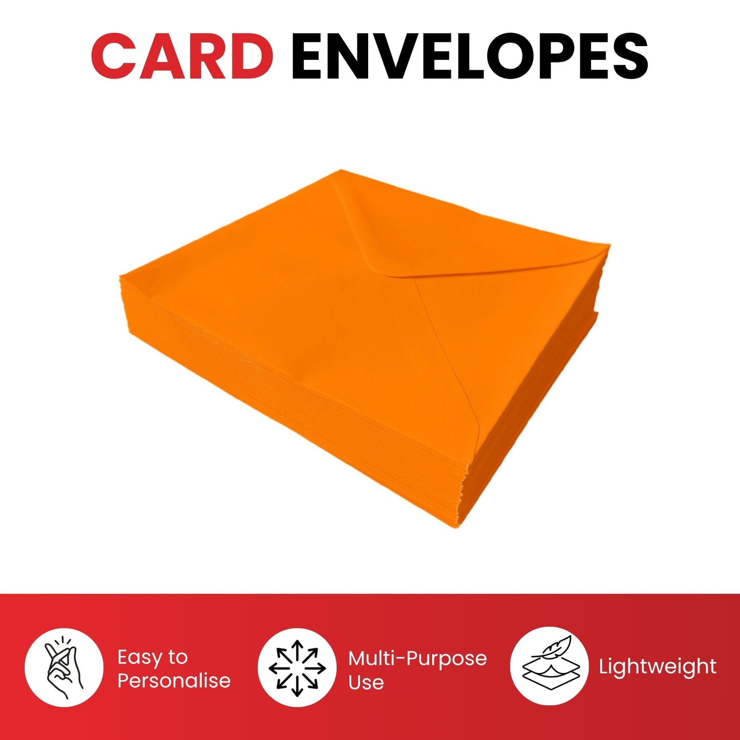 Pack of 500 Vivid Violet 155x155mm Gummed Envelopes