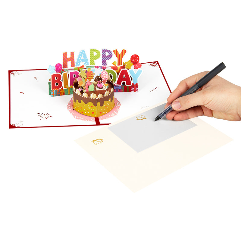 Sweet Celebration 3D Cake Pop Up Birthday Card