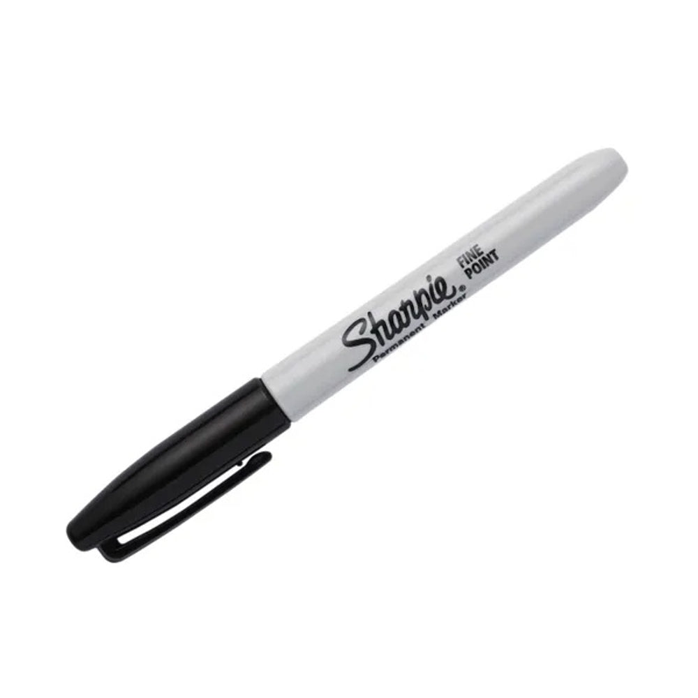 Pack of 12 Black Sharpie Fine Permanent Marker Pens