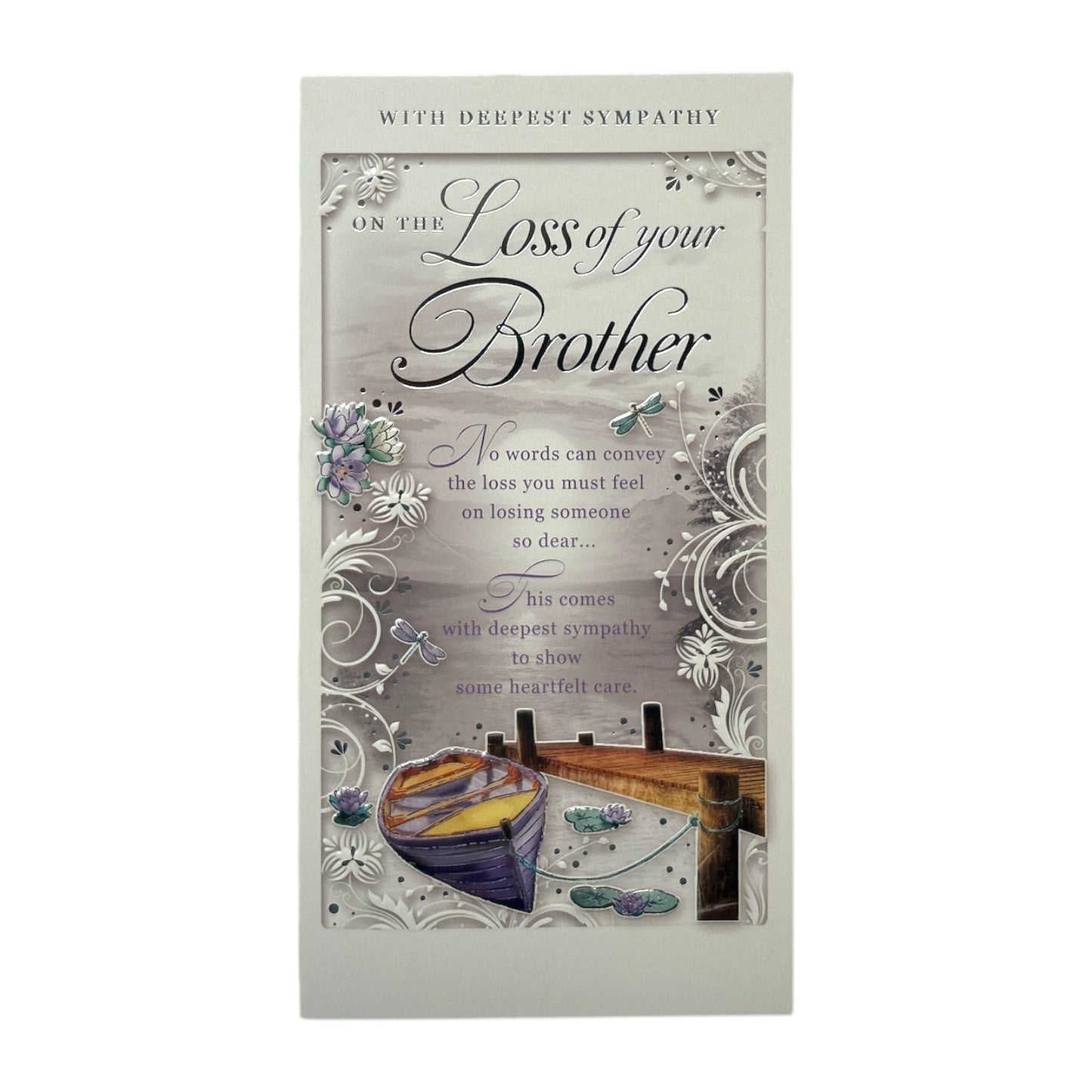 Loss of Brother Dockside Design Sympathy Opacity Card