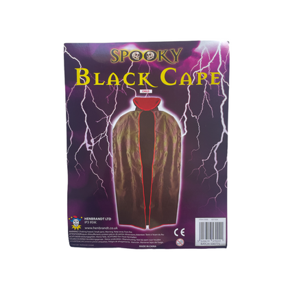 Spooky black Cape Costume For Kids