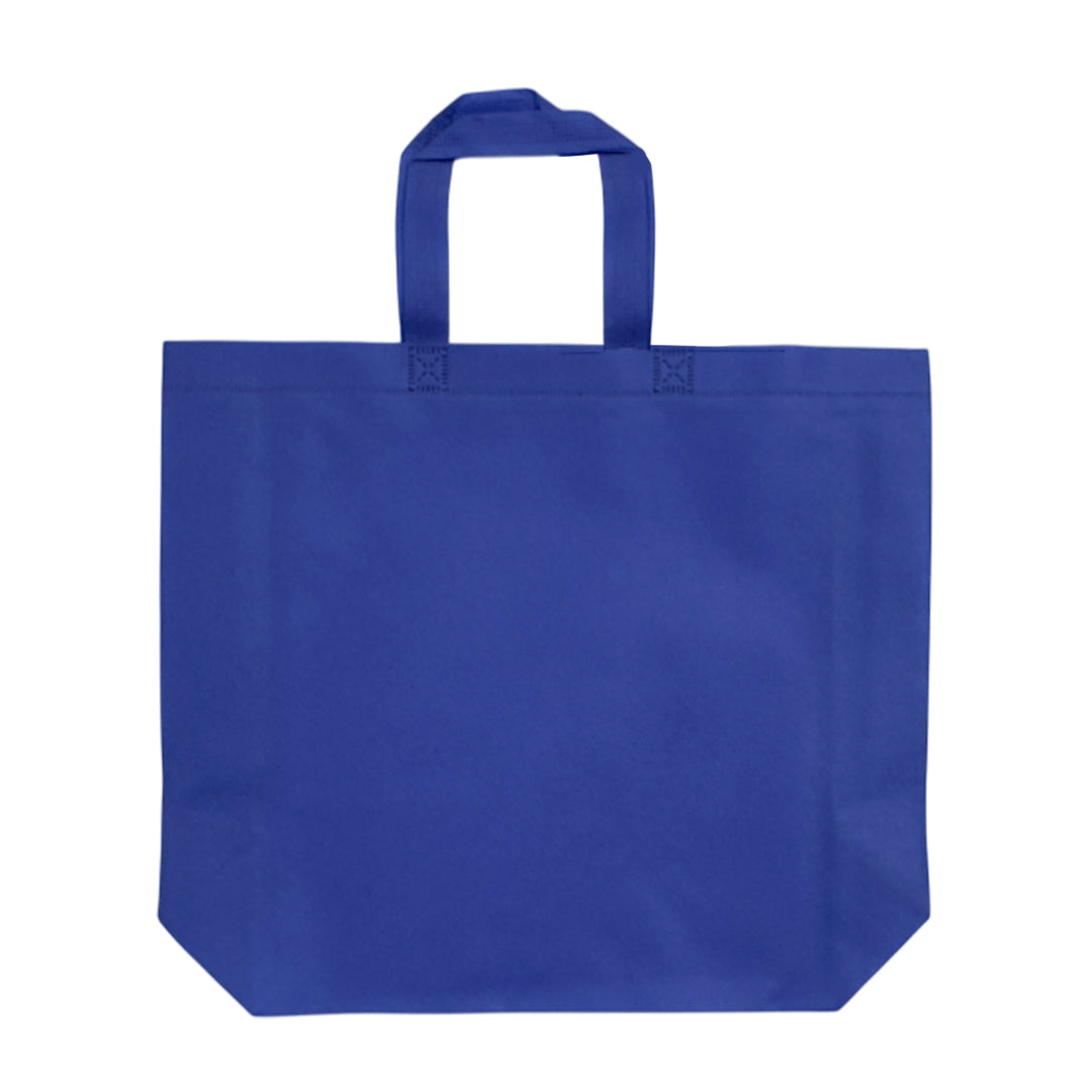 Pack of 100 Blue Coloured 40x30x10cm Non-Woven Bags with Handle