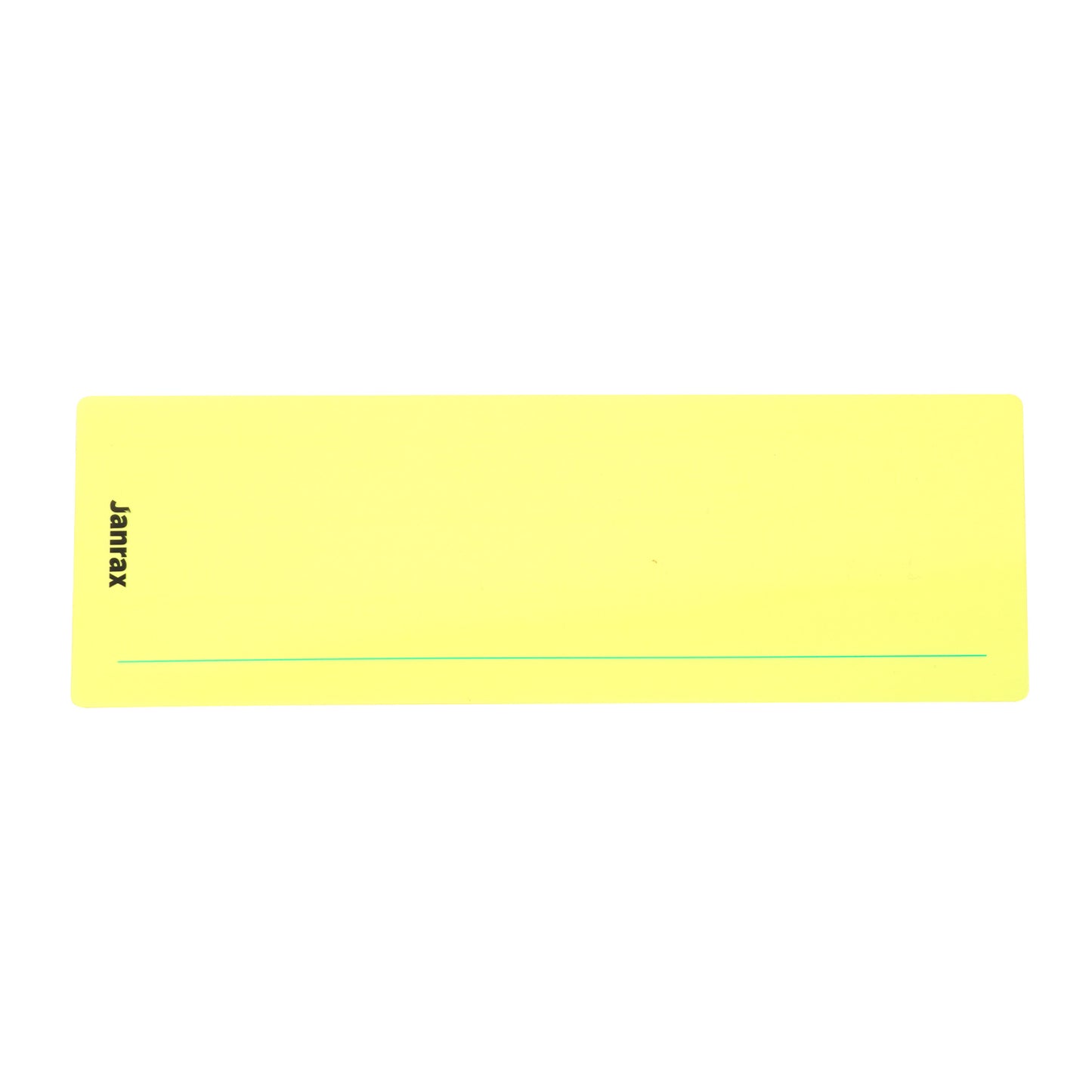 Pack of 16 Yellow 210x80mm Dyslexia Overlay Reading Strips – PET Material, Rounded Corners