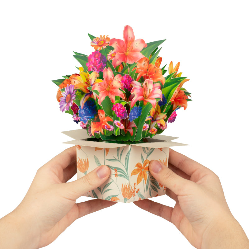 Bloom Box Lily Meadow 3D Pop Up Greeting Card