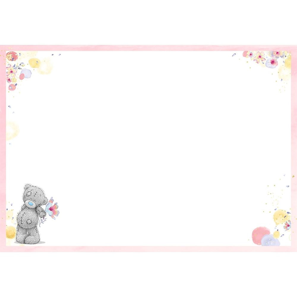 Bear Holding Welly Just To Say Open Blank Card