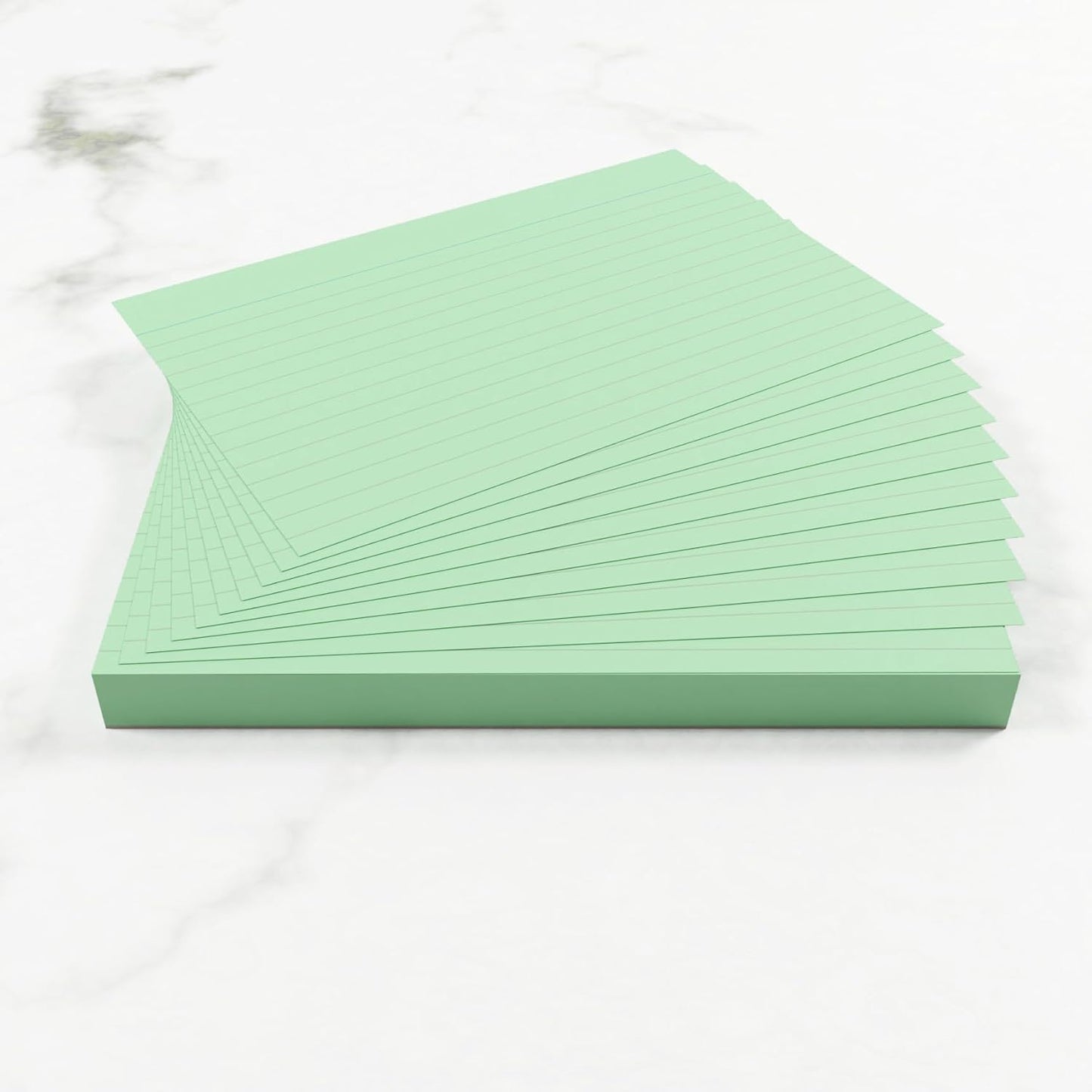 Pack of 50 6x4" SEN Green Lined Dyslexia Record Cards