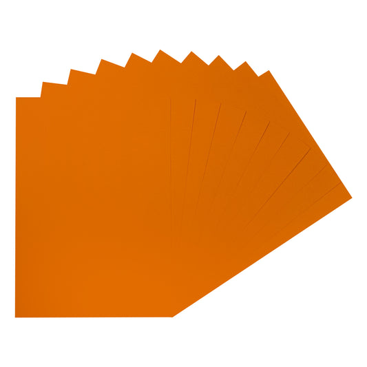 Pack of 20 Sheets A2 Orange Colored Craft Papers 230gsm