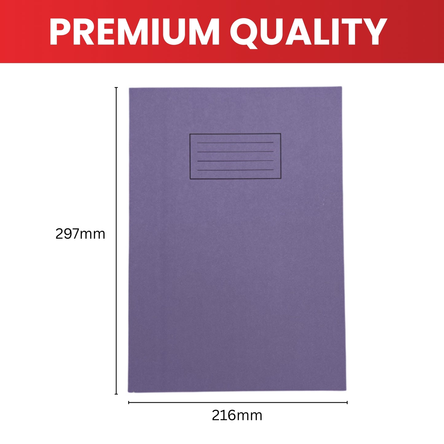 Janrax A4 Blue 80 Pages Feint and Ruled Exercise Book