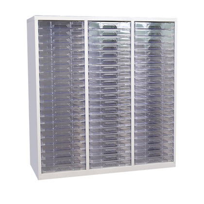 63 Clear Box Drawers Metal Cabinet