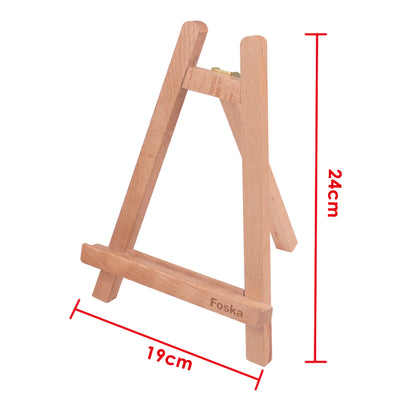 Art Beech Wood Table Top Painting Stand Display Tripod Easel 19 x 23.3 x 24cm