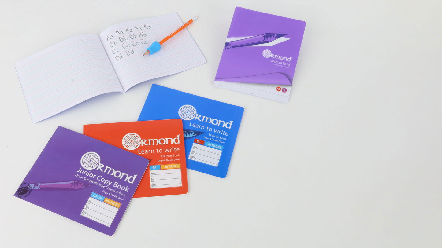 40 Pages B2 Durable Cover Learn To Write Copy Exercise Book by Ormond