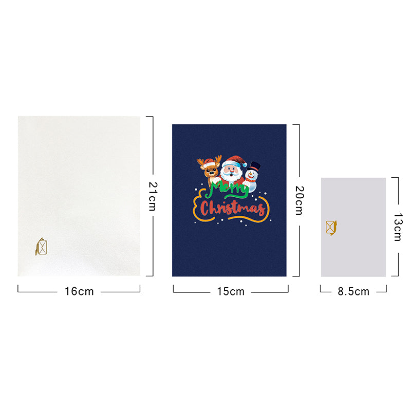 Festive Cheer 3D Pop Up Merry Christmas Card