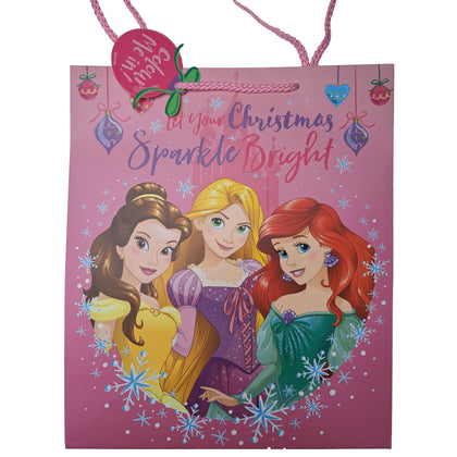 Pack of 12 Princess Large Christmas Gift Bag