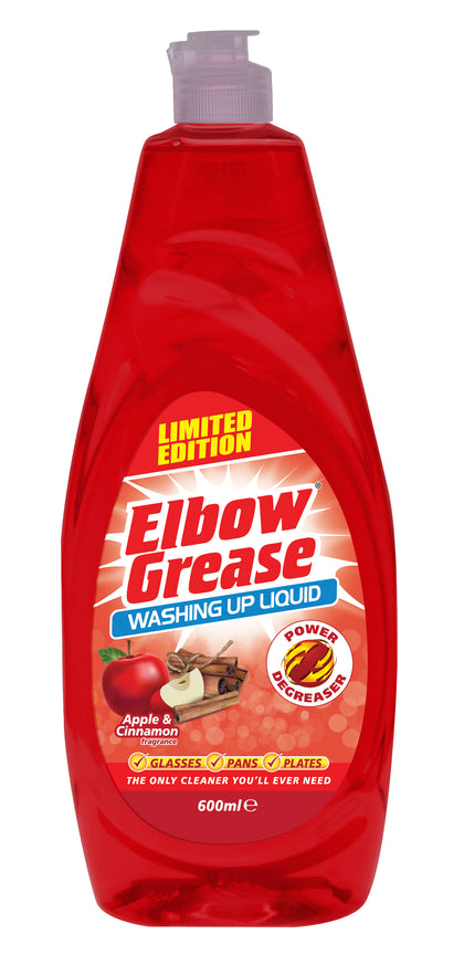 Elbow Grease Apple & Cinnamon Washing Up Liquid 600ml