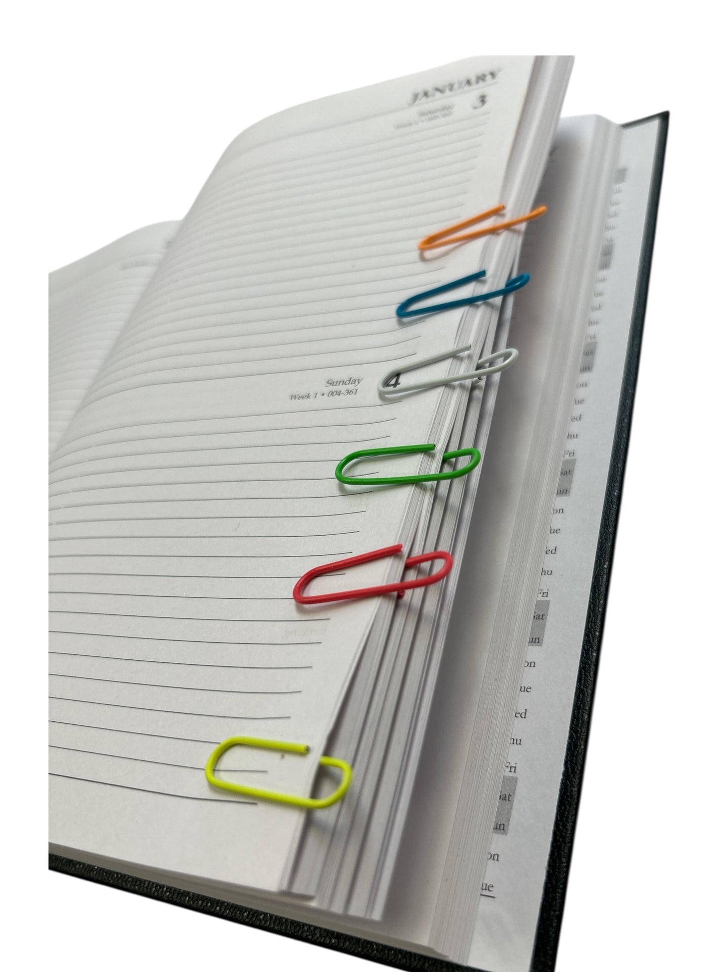 Pack of 500 Assorted Coloured 28mm Paper Clips in Hang Pack