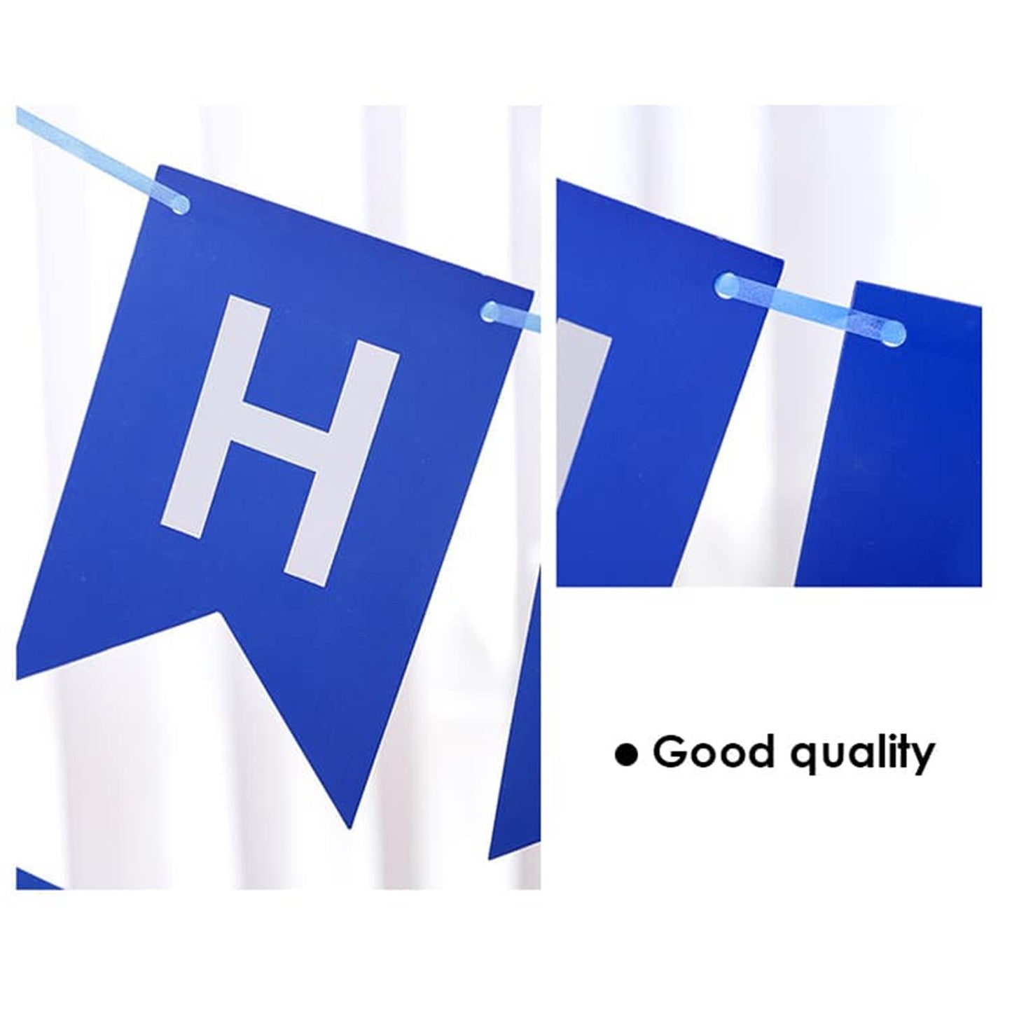 Happy Birthday Party Banner Blue
