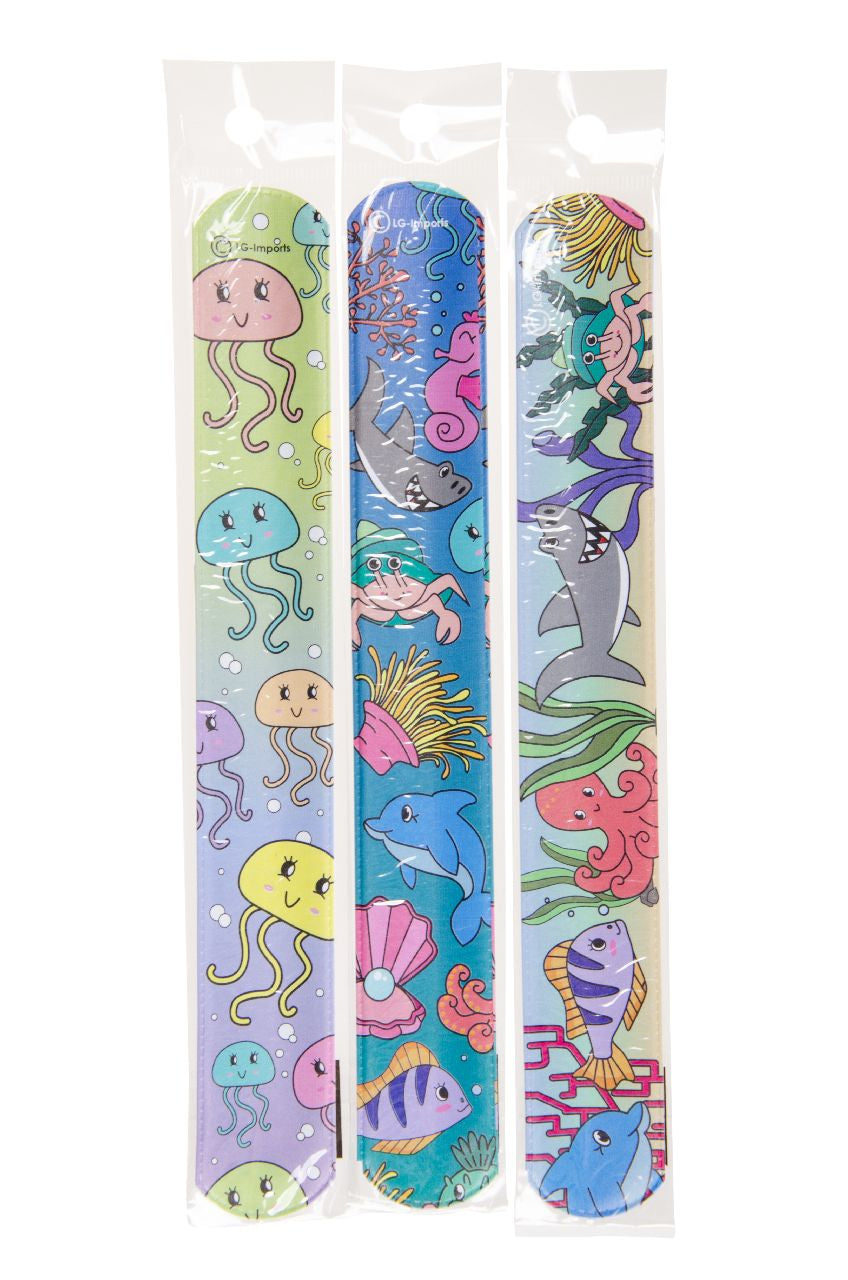 Pack of 12 Sea Animals Snap Bracelets